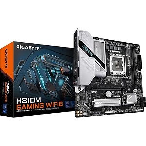 Placa-mãe Gigabyte H810M Gaming WiFi 6 LGA1851/2xDDR5/M.2/HDMI/DP