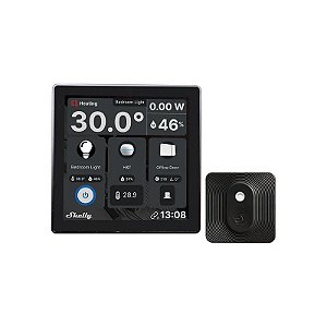 Interruptor Inteligente Shelly Wall Display+Blu H T FG3800235264904 - Preto