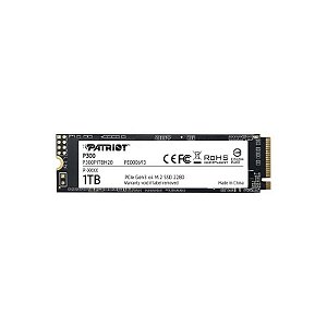SSD Patriot P300, 1TB, M.2 Nvme, Leitura 2100MB/s, Gravação 1650MB/s, P300P1TBM28 GEN3 X4