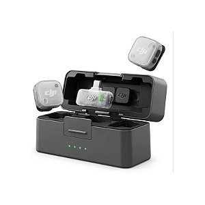 Microfone Dji Mic Mini I 2 (2 TX + 1 RX Móvel + Estojo de Carregamento)