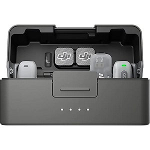 Microfone DJI Mic Mini 2 (2 TX + 1 RX Móvel + Estojo de Carregamento)