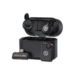 Microfone Sem Fio Hollyland Lark M2S Combo com USB-C - Cinza Espacial (Anatel)