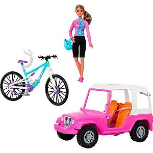 Boneca Barbie Veículo & Acessórios Mattel - HKB06