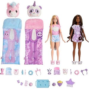 Kit Muñecas Barbie Cutie Reveal Slumber Party HRY15 - Mattel