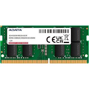 Memória para Notebook Adata 16GB 3200MHz DDR4 AD4S320016G22-SGN