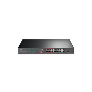 Hub Switch TP-Link de 16 Portas TL-SL1218P 16 PoE+ 2 Portas Gigabit