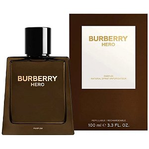 Perfume Burberry Hero Parfum 100mL - Masculino (Recarregável)