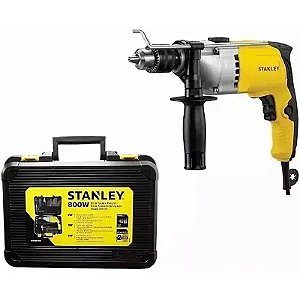 Kit Furadeira de Impacto Stanley STDH8013KA-AR 220V-50Hz
