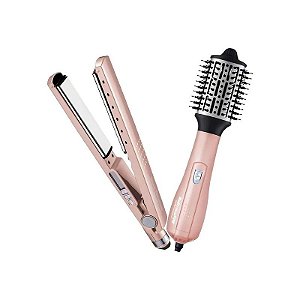 Kit Escovas, Secador e Prancha Babyliss Pro – Rose Gold