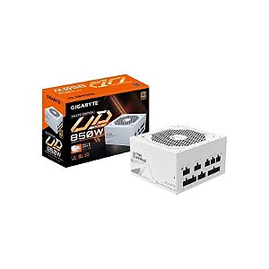 Fonte de Alimentação Gigabyte GP-UD850GM PG5W 80 Plus Gold Full Modular 850 W - Branco