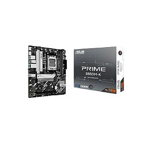 Placa Mãe Asus Prime B850M-K Soquete AM5 Conjunto de Chips AMD B850 DDR5 Micro ATX