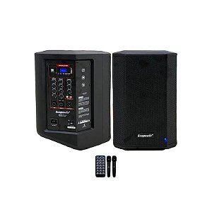 Caixa de Som Eccopower EP-S323 8"/150W com Microfone