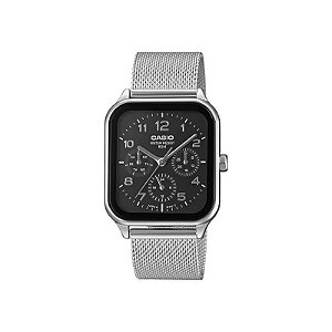 Relógio Casio MTP-V004G-9BUDF Analógico Masculino - Prata/Preto