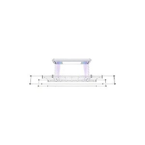 Varal de Teto Elétrico com Luz LED UV Branco MIMI-M980A 220V