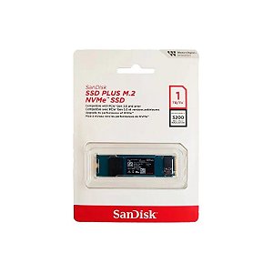 SSD Sandisk Plus SDSSDA3N-1T00G-G26 - 1TB - 3200MB/s - M.2 Nvme
