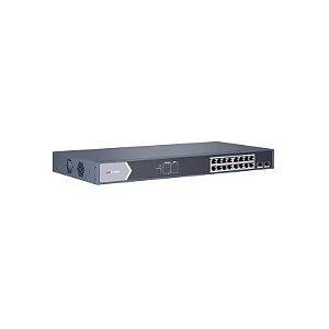 Switch Hub Hikvision de 16 Portas 10/100/1000 Mbps PoE DS-3E0518P-e/M