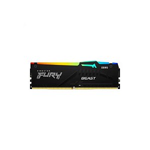 Memória Kingston Fury Beast RGB, DDR5 8GB (1x8GB), 5600MHz, KF552C40BBA/8, Preto