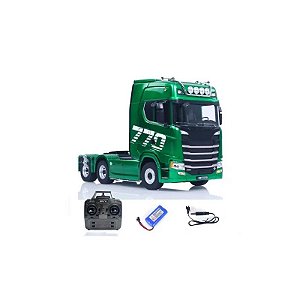 Caminhão Huina 1/18 Scania 770 S V8 Truck 19CH Verde 1501