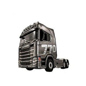 Caminhão Huina 1/18 Scania 770 s V8 Caminhão 19CH Cinza 1501