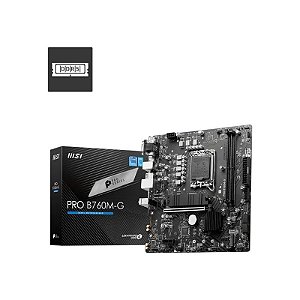 Placa Mãe LGA1700 MSI B760M-G Pro DDR5 USB/ HDMI/ DP/ VGA/ Matx
