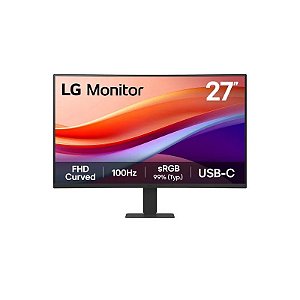 Monitor LG 27U421A-B 27" Full HD Curvo 100HZ HDMI USB-C - Preto