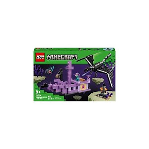 Jogo de Construção Lego Minecraft O Dragão do End e Navio do End 21264 657 Peças