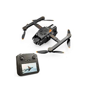 Drone Hetzer RG700 Pro com Controle/Tela/GPS/2 Baterias - Preto