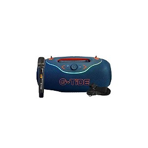 Caixa de Som G-Tide Thunderbass Pro + Microfone - 200W - Bluetooth - Azul