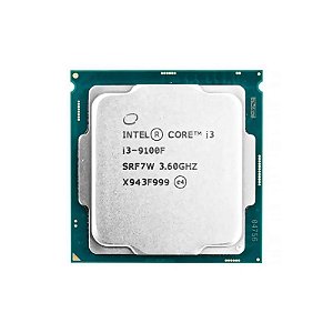 Processador OEM Intel LGA1151 i3 9100F 3,6GHz sem caixa, sem cooler, sem placa de vídeo