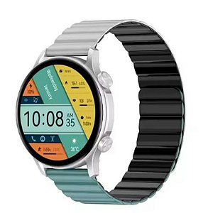 Relógio Inteligente Kieslect Calling KR Pro LTD com Tela de 1.43"/Bluetooth/IP68 - Prata