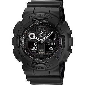 Relógio Casio G-Shock GA-100-1A1DR Masculino Analógico/Digital - Preto