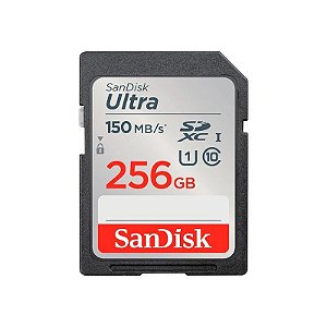 Cartão de Memória SanDisk Ultra SDHC 256GB 150 MB/s Classe 10 - SDSDUNC-256G-GN6IN