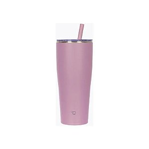 Copo Térmico Zojirushi SX-HA89HVM com Canudo de Encaixe Carro Inox 890ML - Roxo Mauve