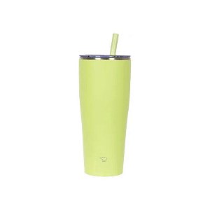Copo Térmico Zojirushi SX-HA89HYM com Canudo Encaixe Carro Inox 890ML - Amarelo