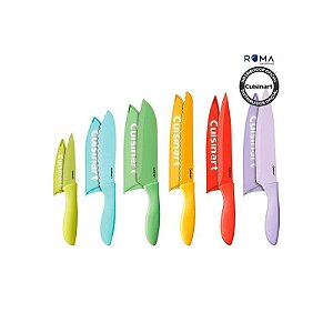 Jogo de Facas Cuisinart C55-12PCER1C Cerâmica Colorido - 12 Peças