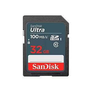 Cartão de Memória Sandisk Ultra SDHC 32GB 100 MB/s Classe 10 - Sdsdunr 032G GN3IN