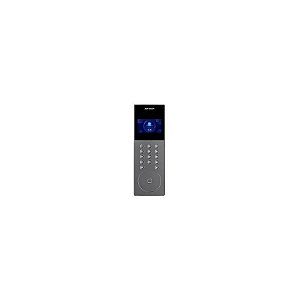 Câmera Porteiro Hikvision DS-KD9203-E6 IP Estação de Porta Acesso Facial - Cinza