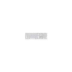 Teclado Apple Magic MK2C3LL/A Touch Id Numérico Sem Fio Bluetooth Inglês Prata / Branco