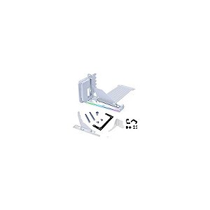 Suporte Vertical para Placa de Vídeo Lian Li VG4-5-V4W Branco + Cabo Riser PCI-Exp 5.0