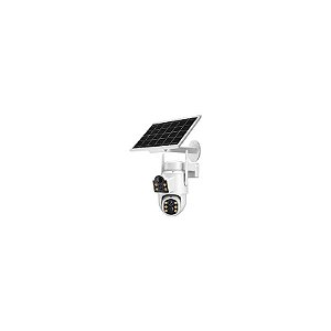 Câmera de Segurança Satellite A-CAM8013DS Painel Solar / Wi-Fi / 6MP - Branco