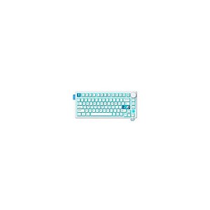 Teclado Gamer Mecânico Onikuma MT706 Sem Fio / RGB / Inglês - Branco