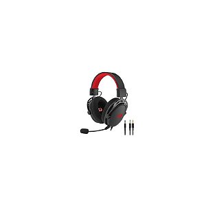 Fone de Ouvido Gamer Redragon H541 Cragblade / com Fio - Preto / Vermelho
