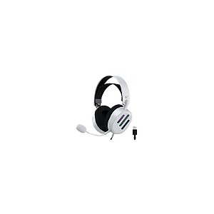 Fone de Ouvido Gamer Havit Gamenote H2038U RGB com Fio - Branco/Preto