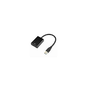 Cabo Adaptador USB 3.0 para HDMI Fêmea - Preto