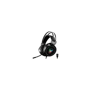 Fone de Ouvido Gamer Satellite AE-358 RGB / com Fio - Preto
