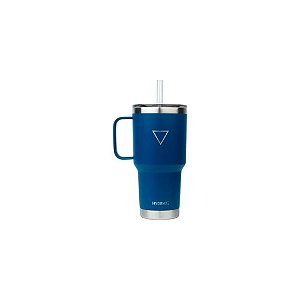 Copo Térmico Hydrate Beer Mug - 887ML - com Canudo - Azul