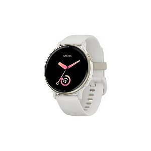 Relógio Garmin Vivoactive 5 010-02862-5B com GPS/Wi-Fi - Marfim