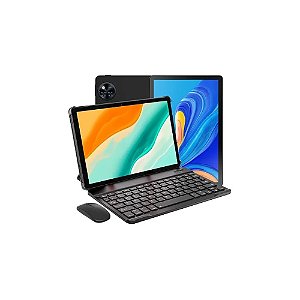 Tablet Doogee U11 Vip Edition 128GB/4GB Ram de 10,95" 13MP/5MP - Preto Obsidiana + Teclado Inglês + Capinha Cinza
