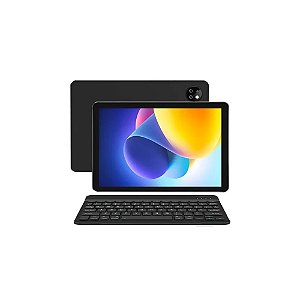 Tablet Doogee T10W 4G 128GB/4GB Ram de 10,1" 5MP/2MP - Preto Clássico + Teclado Inglês + Capinha Cinza