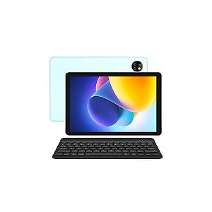 Tablet Doogee T10W 4G 128GB/4GB Ram de 10.1 polegadas 5MP/2MP - Azul Gelo + Teclado Inglês + Capinha Cinza